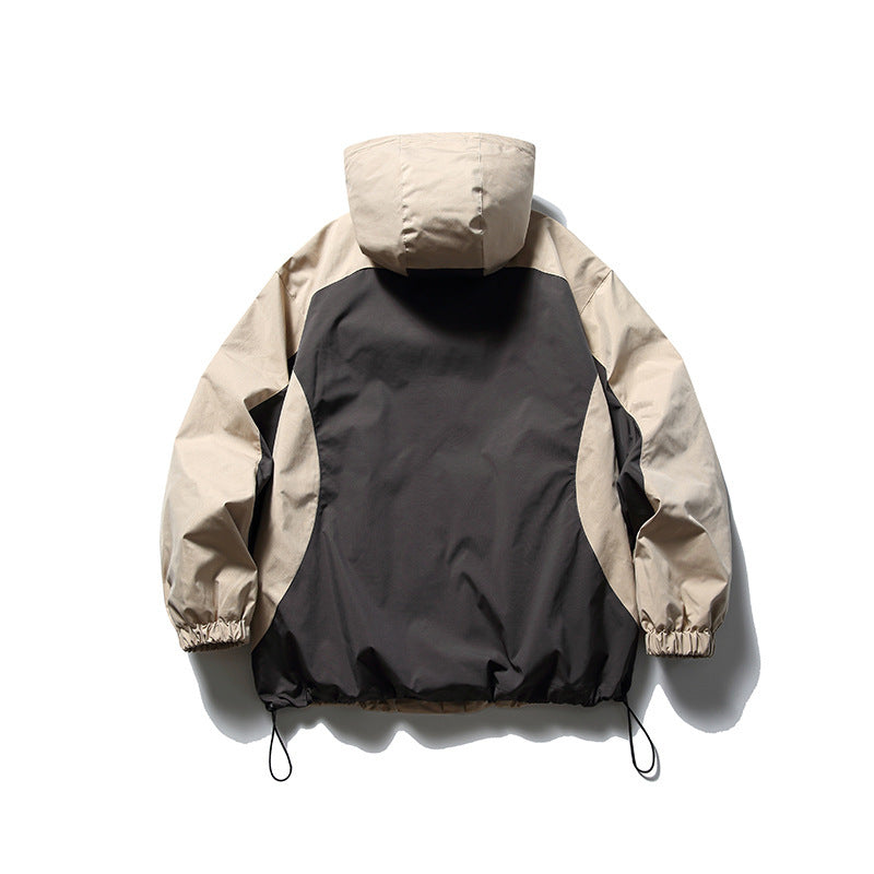Unisex Technical Hooded Overjack in Boxy Cut with Drawstring Hem Shop Velvia