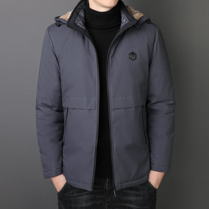 Men's transitional jacket with teddy lining, windproof outer shell and hood Shop Velvia