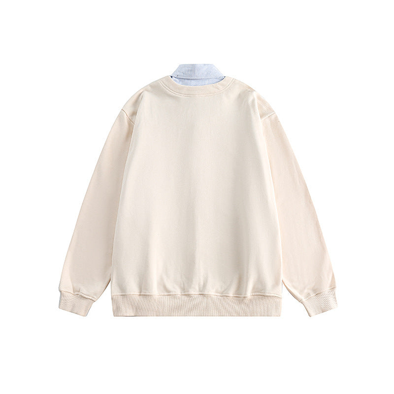 Men's oversized knit cardigan in sweatshirt style with V-neck and button placket Shop Velvia