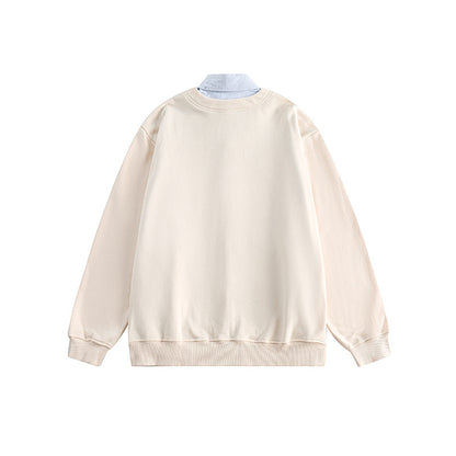 Men's oversized knit cardigan in sweatshirt style with V-neck and button placket Shop Velvia