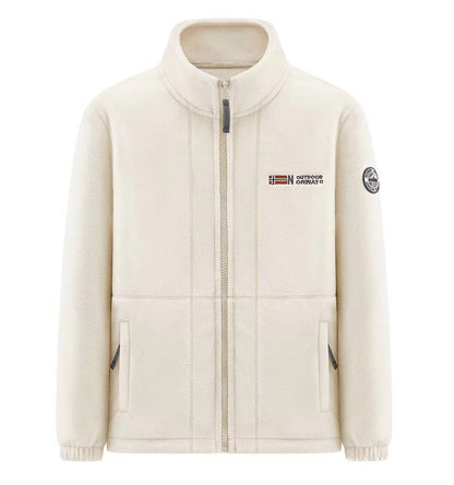 Men's microfleece quilted jacket with stand-up collar, elastic cuffs and concealed side pockets Shop Velvia
