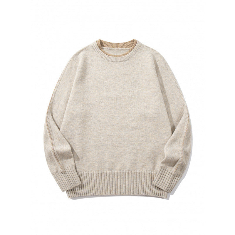 Unisex Soft Mélange Crew Neck Sweater made of Organic Cotton Blend with Boxy Fit and Wide Ribbed Cuffs Shop Velvia