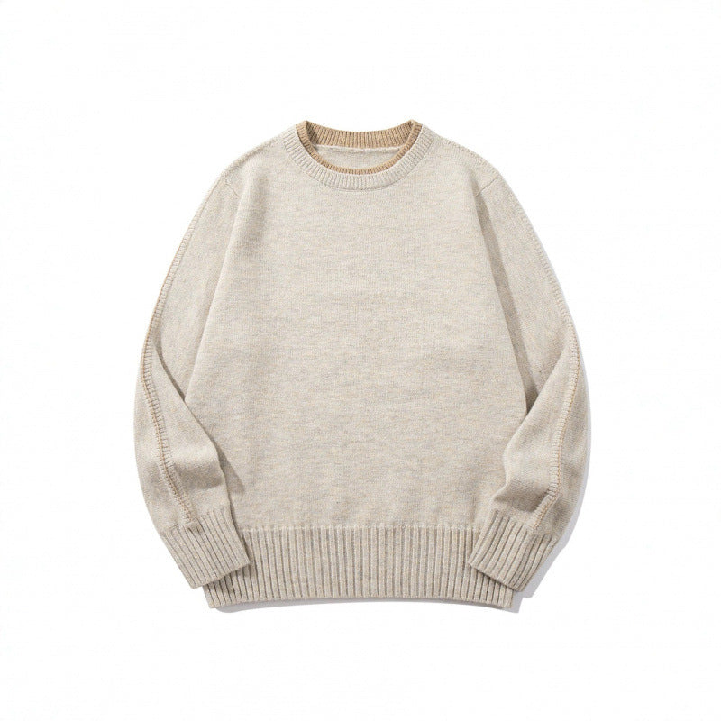 Unisex Soft Mélange Crew Neck Sweater made of Organic Cotton Blend with Boxy Fit and Wide Ribbed Cuffs Shop Velvia