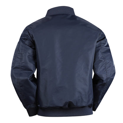 Men's Lightweight Flight Bomber Jacket with Water-Repellent Shell and Contrast Lining Shop Velvia