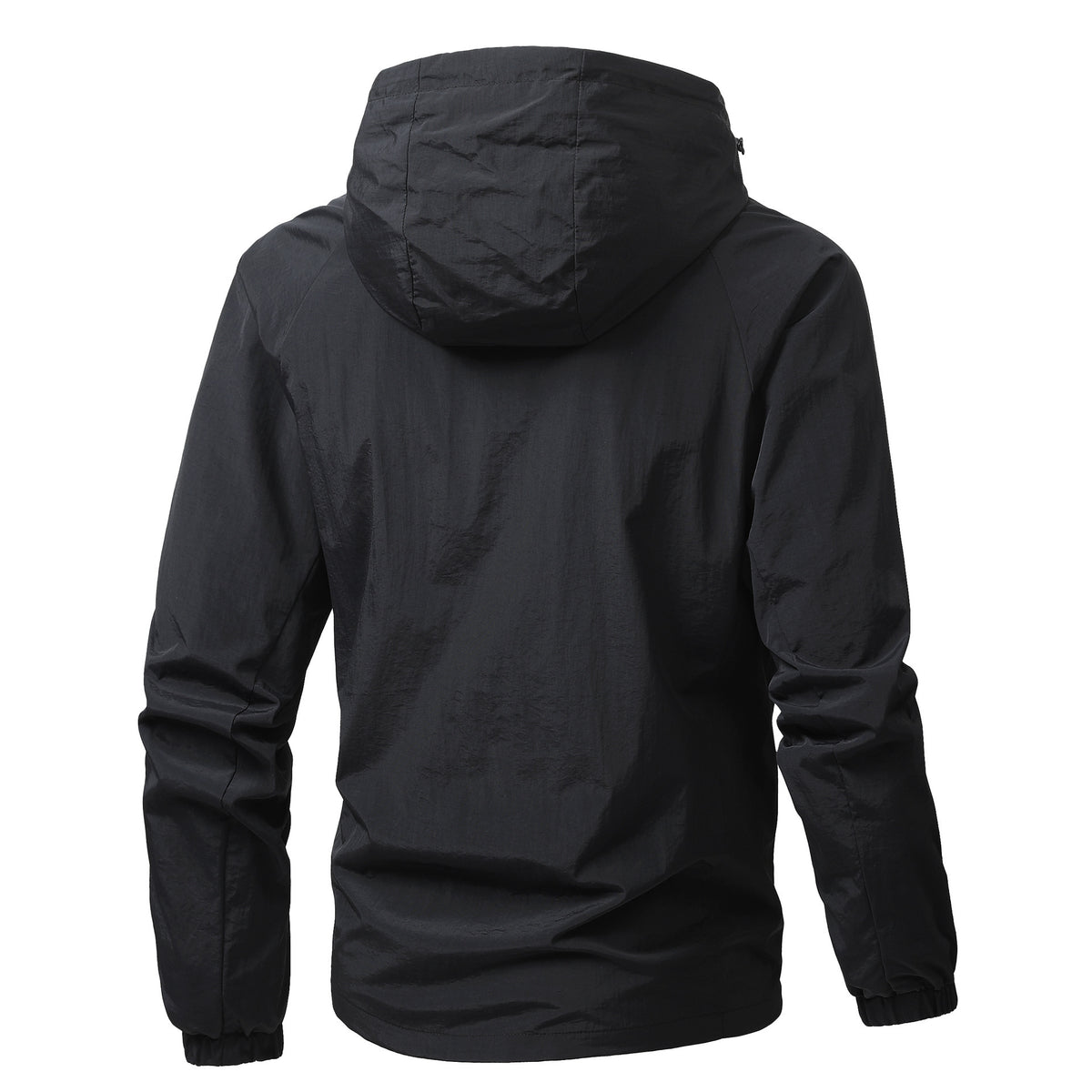 Men's Lightweight Windproof Hooded Outdoor Jacket with Full Zipper and Elastic Cuffs Shop Velvia