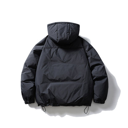 Unisex Padded Hoodie-Anorak with Half Zip, Kangaroo Pocket and Drawstring Shop Velvia