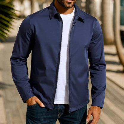 Men's Casual Leisure Jacket with Innovative Wind Protection Technology Shop Velvia