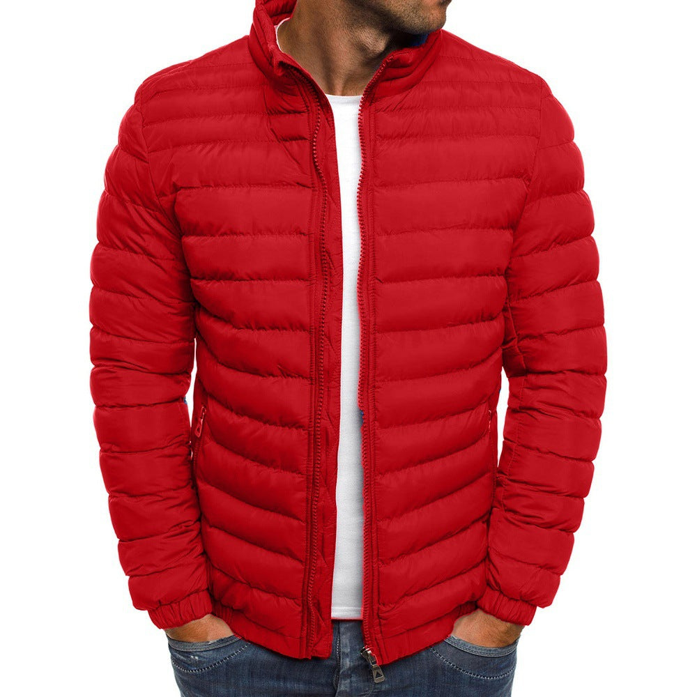 Men's lightweight quilted jacket with high collar and optimal insulation Shop Velvia