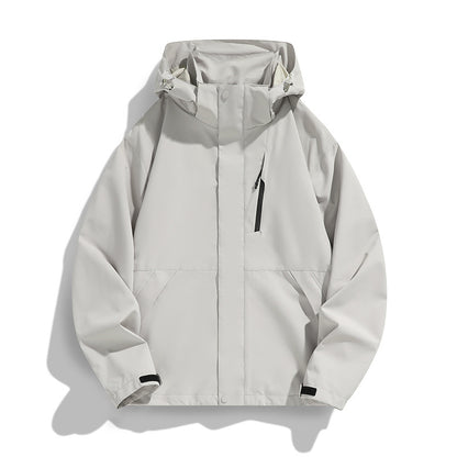 Women Oversize Softshell Hooded Jacket with Drop Shoulder, Concealed Zippers and Drawstring Shop Velvia