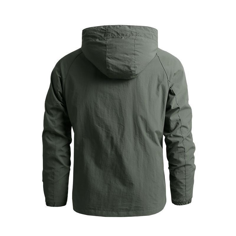 Men's Tactical-Urban Transitional Jacket with Hood, Mesh Lining and Concealed Zipper Pockets Shop Velvia