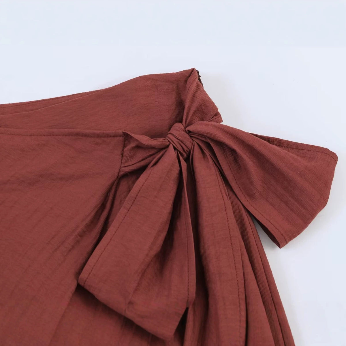 Women Wide High-Waist Palazzo Pants with Wrap Skirt Look and Waist Tie Shop Velvia