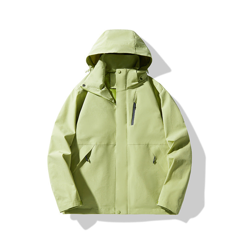 Men's Technical Waterproof Hooded Shell Jacket in Minimalist Urban Look Shop Velvia