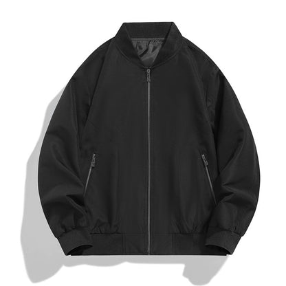 Men's Lightweight Windproof Bomber Jacket with Zipper, Ribbed Cuffs and Concealed Side Pockets Shop Velvia