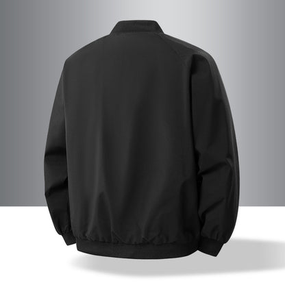 Men's lightweight urban military bomber jacket with elastic waistband, zipper, and side pockets Shop Velvia