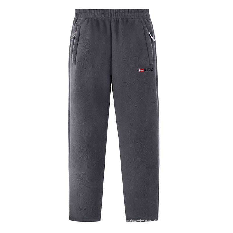 Women Comfortable Thermo-Fleece Jogging Pants with Elastic Waistband and Zipper Pockets Shop Velvia