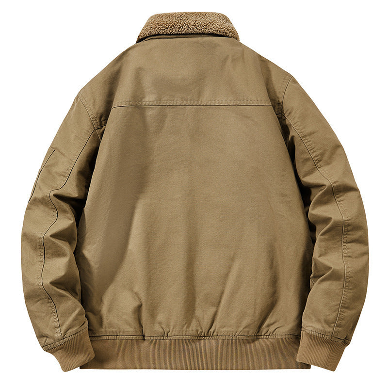 Men's teddy-lined pilot bomber jacket with sherpa lining and arm pocket Shop Velvia