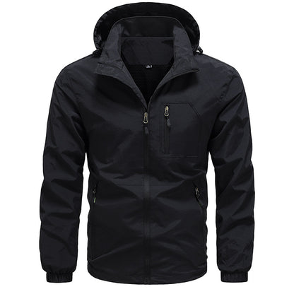 Men's Breathable Ultralight Wind and Rain Jacket with Mesh Lining and Concealed Chest Pocket Shop Velvia