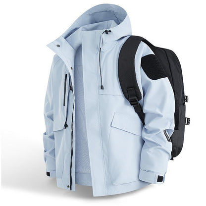 Men's Urban Weather-Resistant Hooded Parka with Multifunctional Pockets and Mesh Lining Shop Velvia