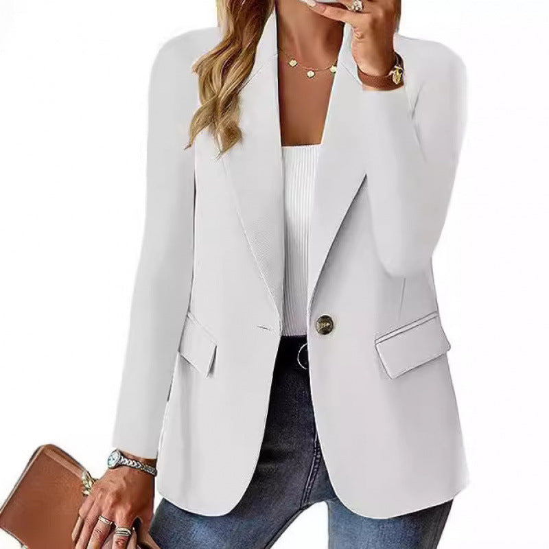 Women Modern Tailored Blazer with Elegant Button Details Shop Velvia