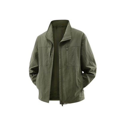 Men's Lightweight Field Utility Jacket with Mesh Lining, Stand-Up Collar and Zipper Pockets Shop Velvia