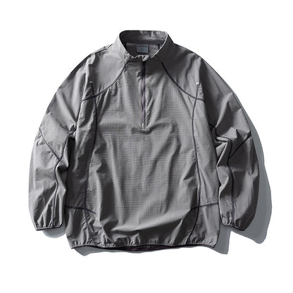 Unisex Lightweight Tech Half-Zip Pullover with Raglan Sleeves Shop Velvia