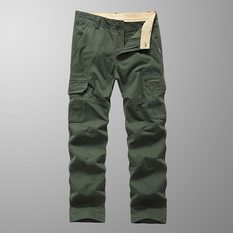 Men's robustly cut cargo pants with reinforced knees and multiple pockets Shop Velvia