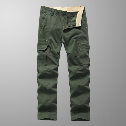 Men's robustly cut cargo pants with reinforced knees and multiple pockets Shop Velvia