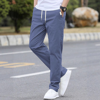 Men's sporty leisure pants with elastic waistband and modern side pockets Shop Velvia