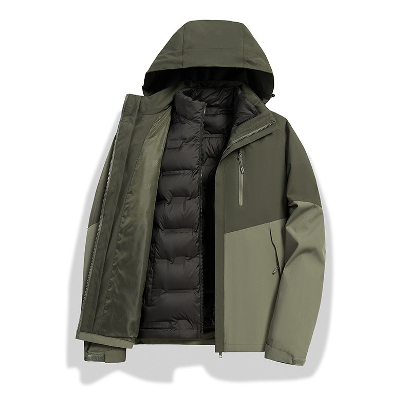 Men's Convertible Winter Jacket with Removable Quilted Lining Shop Velvia