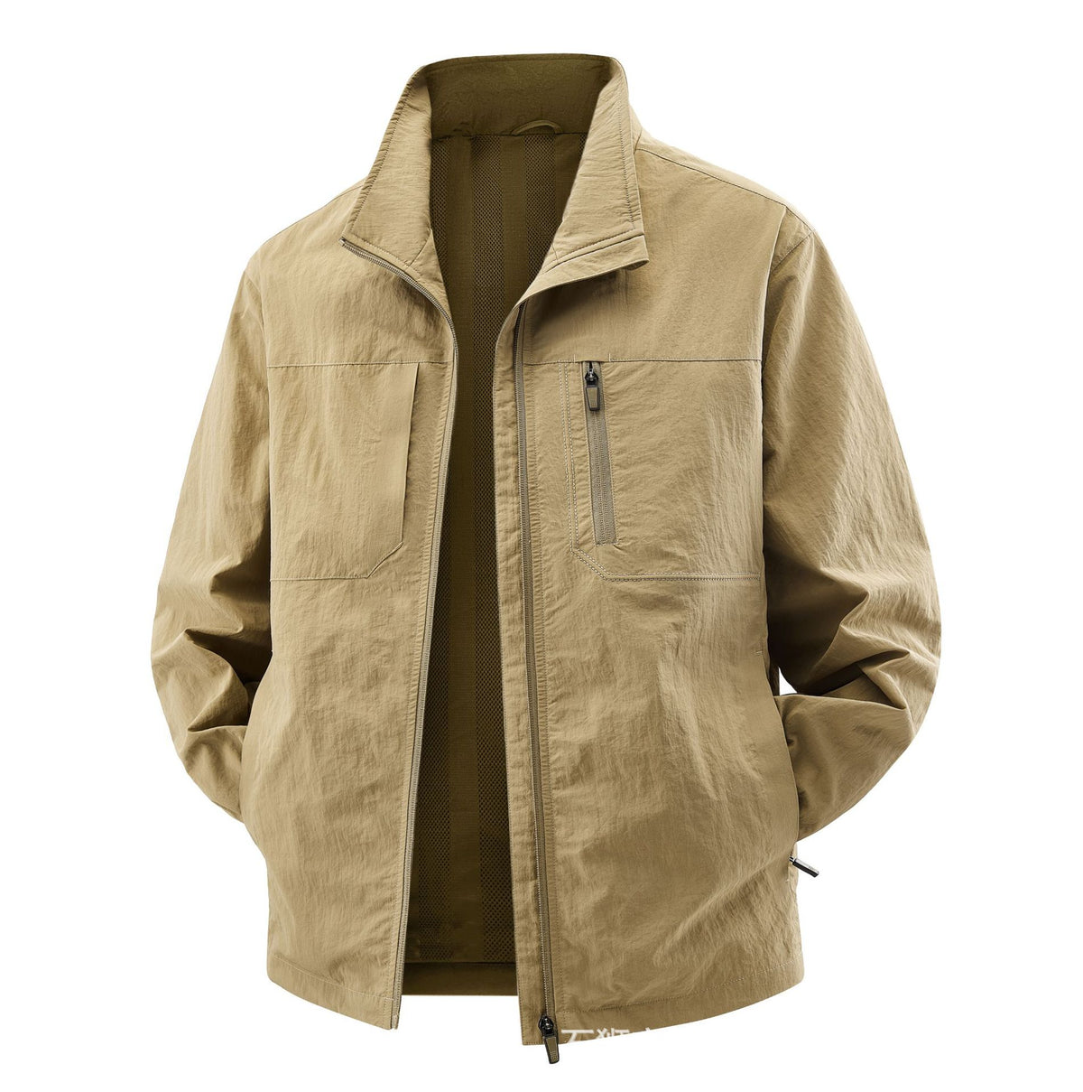 Men's Lightweight Field Utility Jacket with Mesh Lining, Stand-Up Collar and Zipper Pockets Shop Velvia