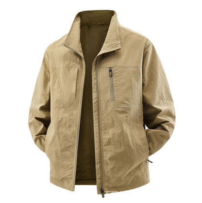 Men's Lightweight Field Utility Jacket with Mesh Lining, Stand-Up Collar and Zipper Pockets Shop Velvia