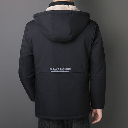 Men's transitional jacket with teddy lining, windproof outer shell and hood Shop Velvia