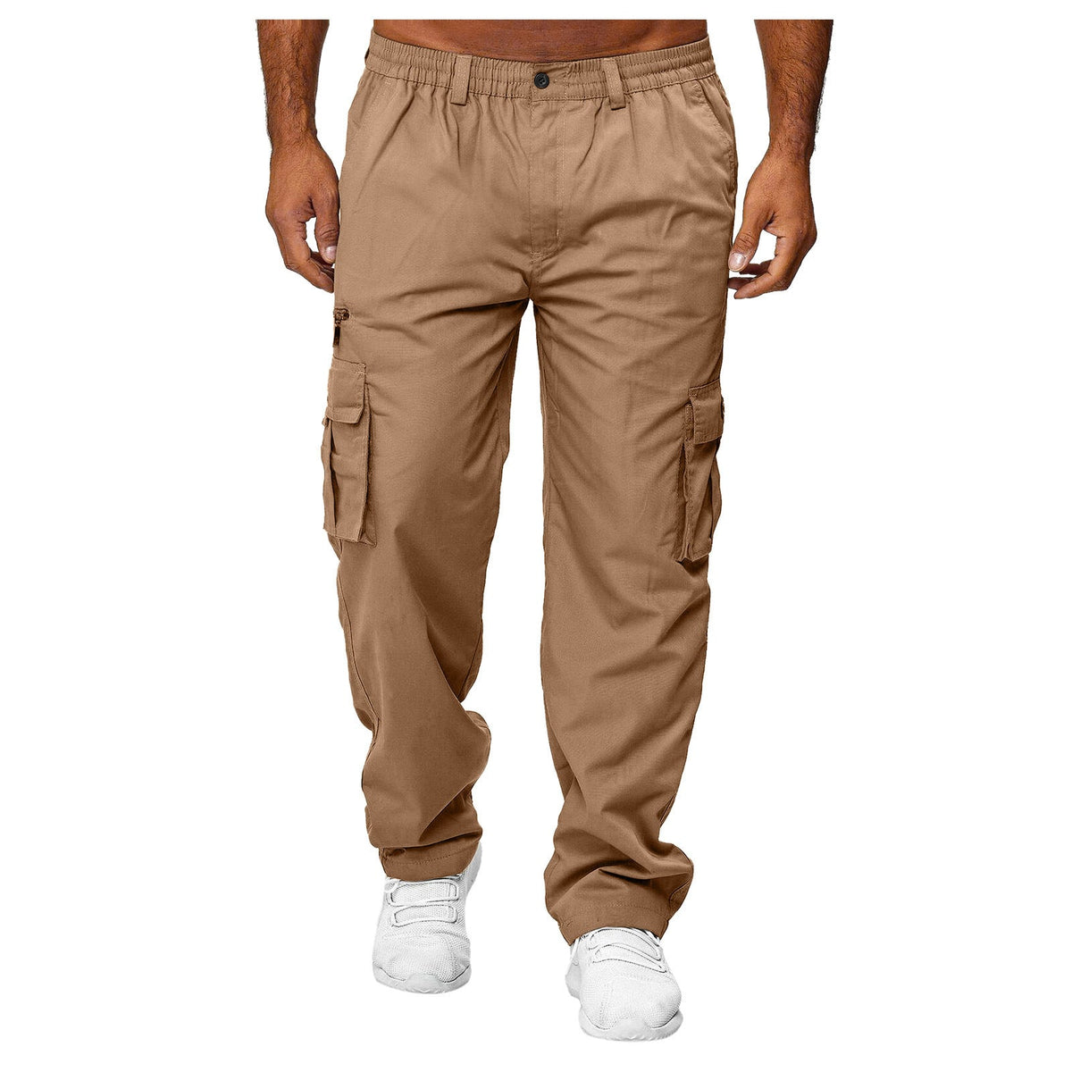 Men's cargo pants with elastic waistband and multifunctional pockets Shop Velvia