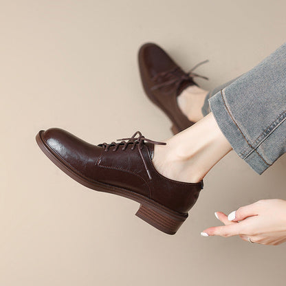 Women Classic Lace-up Shoes Made of Leather Shop Velvia