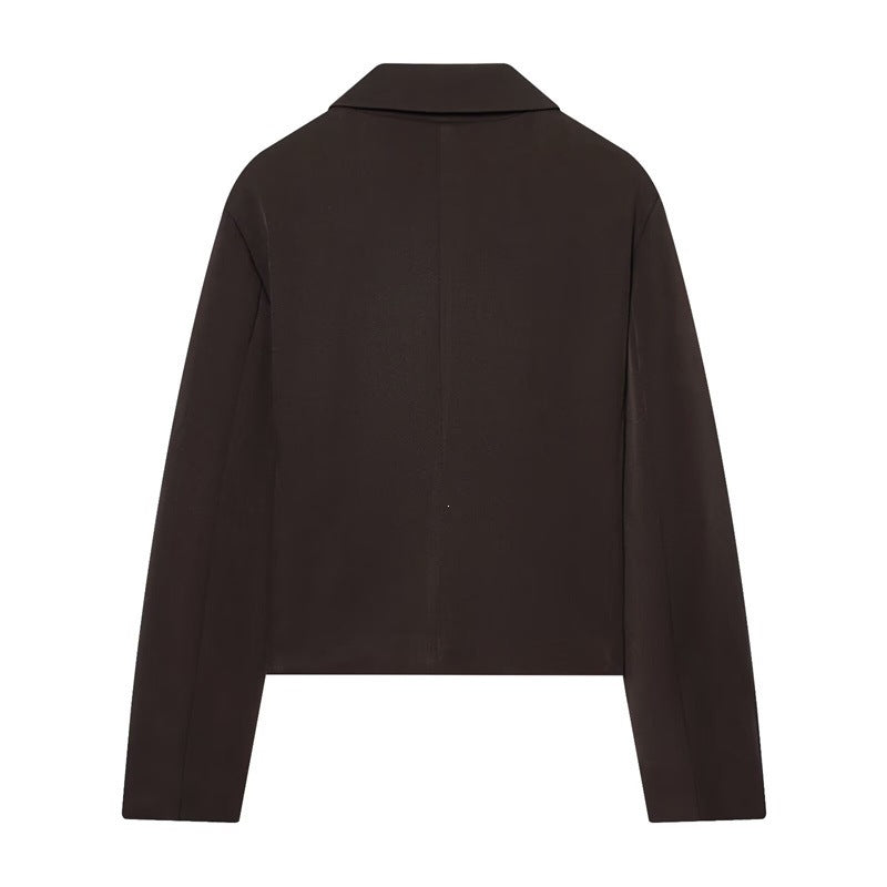 Women High-Waisted Flared Trousers with Belt Loops and Welt Pockets Shop Velvia