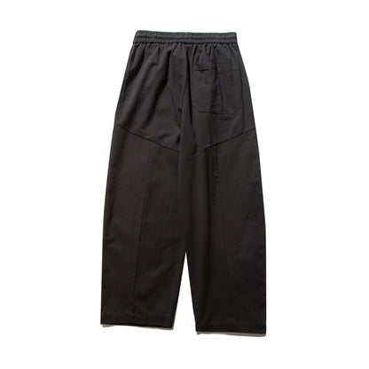 Unisex Wide Culotte Pants with Elastic Waistband and Drawstring Shop Velvia