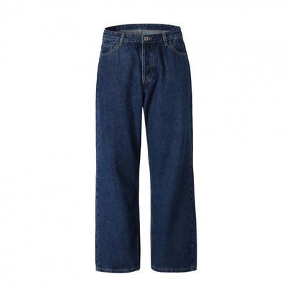 Men's loose-fitting denim jeans in relaxed fit with high waist and straight leg Shop Velvia