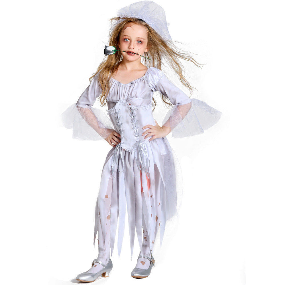 Men's Creepy Ghost Costume with Stylish Hat and Torn Details Shop Velvia