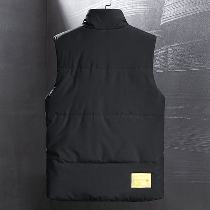 Men's Insulated Outdoor Vest with High Standing Collar, Multifunctional Pockets and Distinctive Webbing Shop Velvia