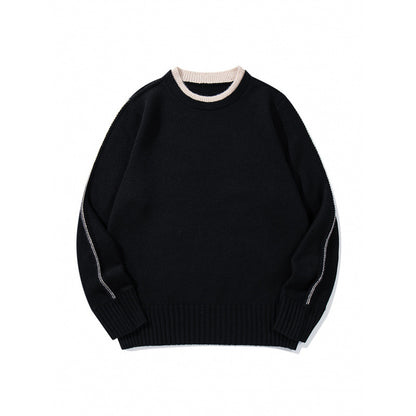 Unisex Soft Mélange Crew Neck Sweater made of Organic Cotton Blend with Boxy Fit and Wide Ribbed Cuffs Shop Velvia