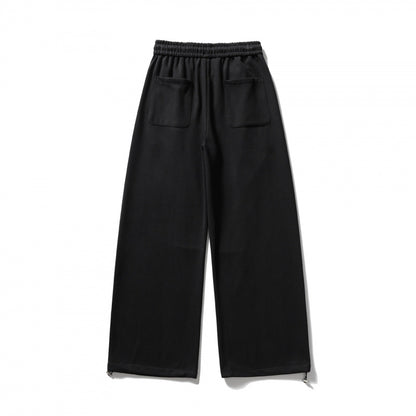 Unisex Wide Sweatpants with drawstring waistband, cord drawstring, and adjustable leg straps Shop Velvia