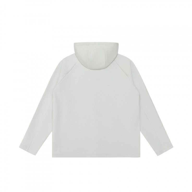 Unisex Light Hoodie Zip Jacket made of technical fleece with raglan sleeves Shop Velvia