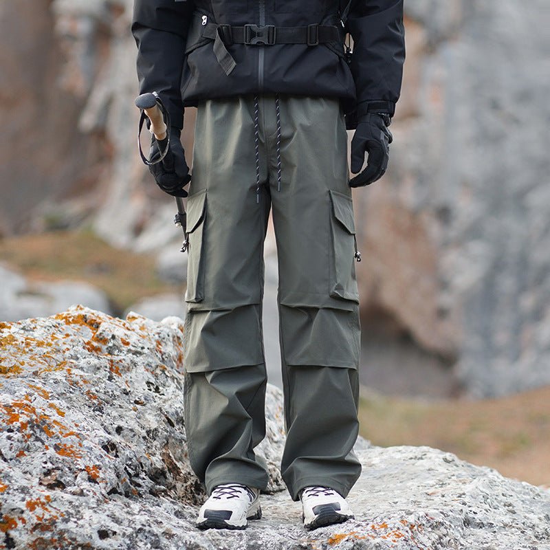 Men's Technical Outdoor Cargo Pants with Water-Repellent Stretch and Reinforced Knees Shop Velvia