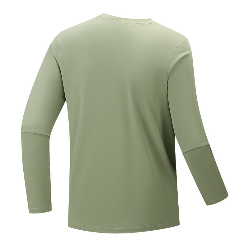 Men's multifunctional long-sleeve tech shirt with chest zip pocket Shop Velvia