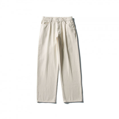 Men Straight Cut Comfort Canvas Pants with High Waist Shop Velvia