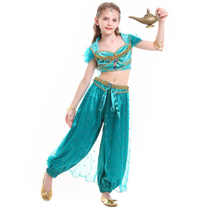 Girl exotic belly dance costume with sparkling details Shop Velvia