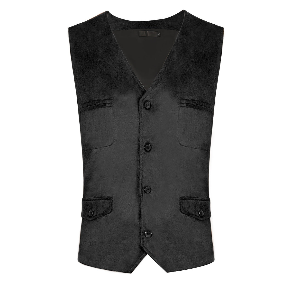 Men's sleeveless vintage linen shirt with breast lacing and stand-up collar Shop Velvia