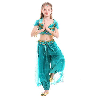 Girl exotic belly dance costume with sparkling details Shop Velvia