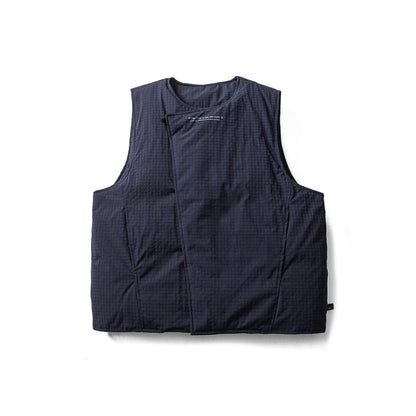 Unisex Padded Quilted Vest with Asymmetrical Front and Minimalist Silhouette Shop Velvia