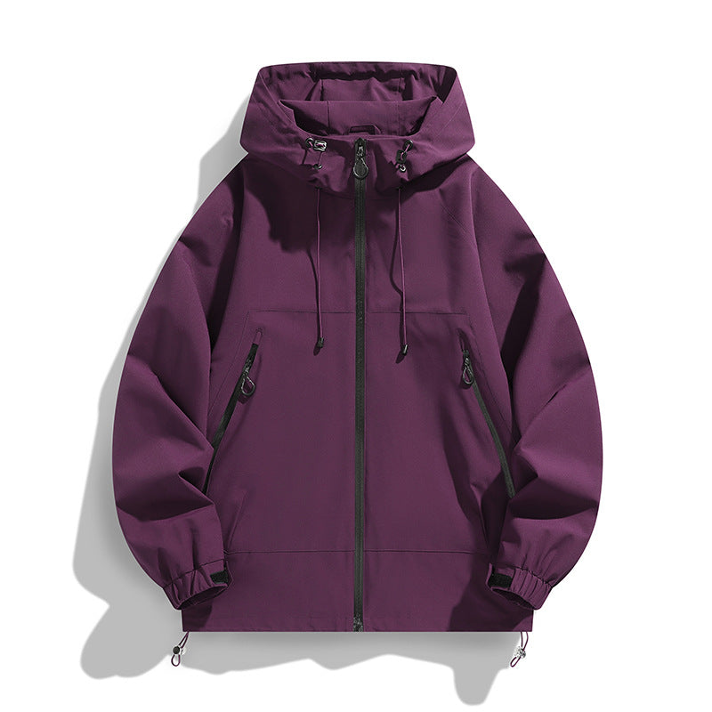 Men's Technical Wind and Water Repellent Hooded Jacket with Adjustable Hem Shop Velvia